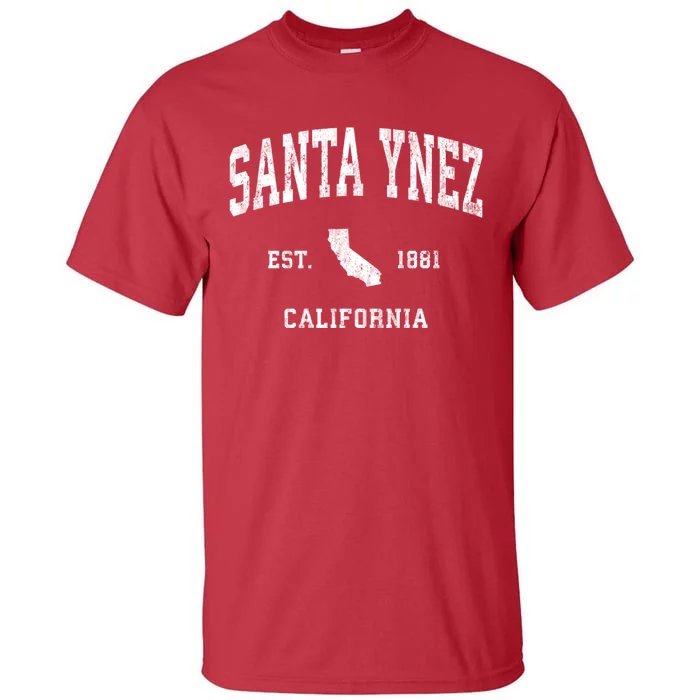 Santa Ynez California Ca Vintage Athletic Tall T-Shirt