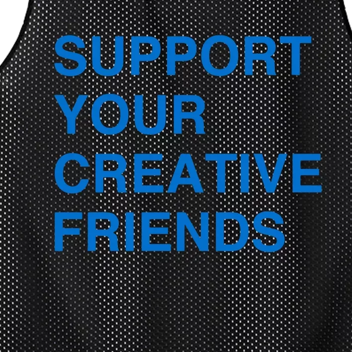 Support Your Creative Friends Mesh Reversible Basketball Jersey Tank