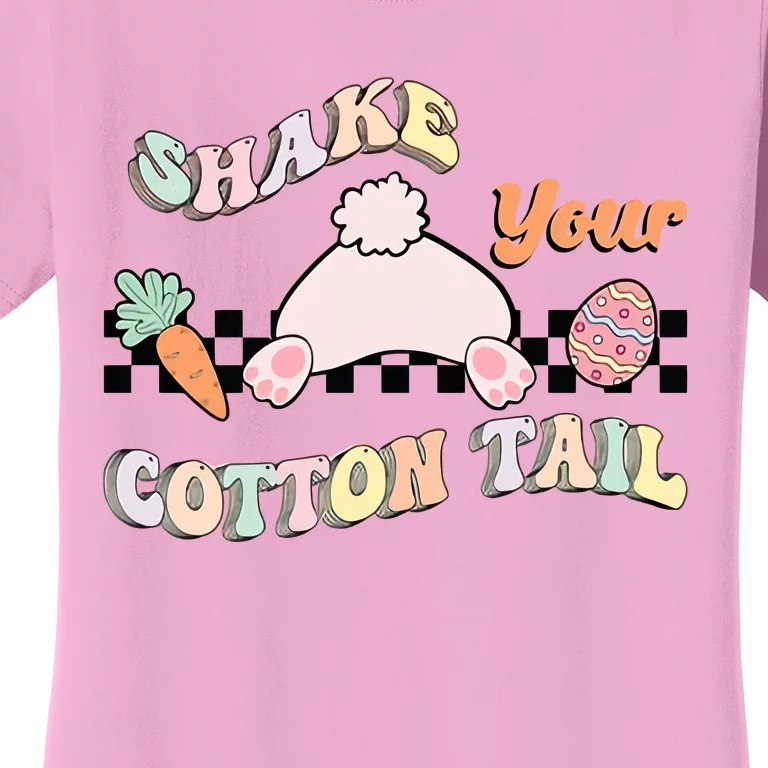 Shake Your Cotton Tail Easter Egg Easter Bunny Carrot Funny Easte Women's T-Shirt