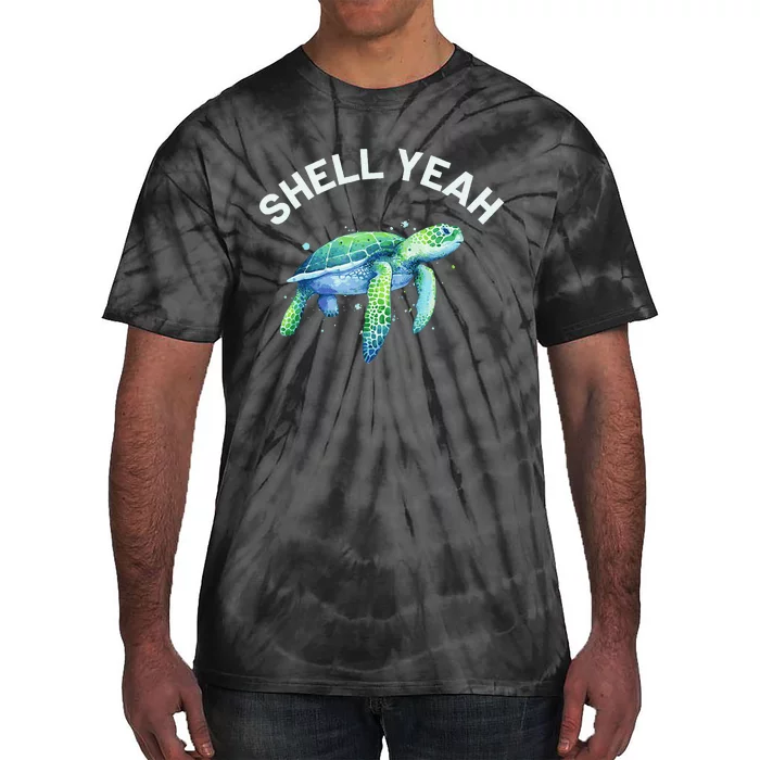 Shell Yeah Cute Tortoise & Sea Turtle Lover Tie-Dye T-Shirt