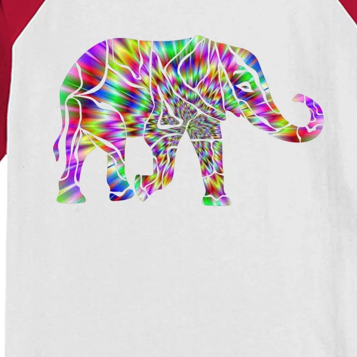 Spiritual Yoga Elephant Funny Gift Kids Colorblock Raglan Jersey