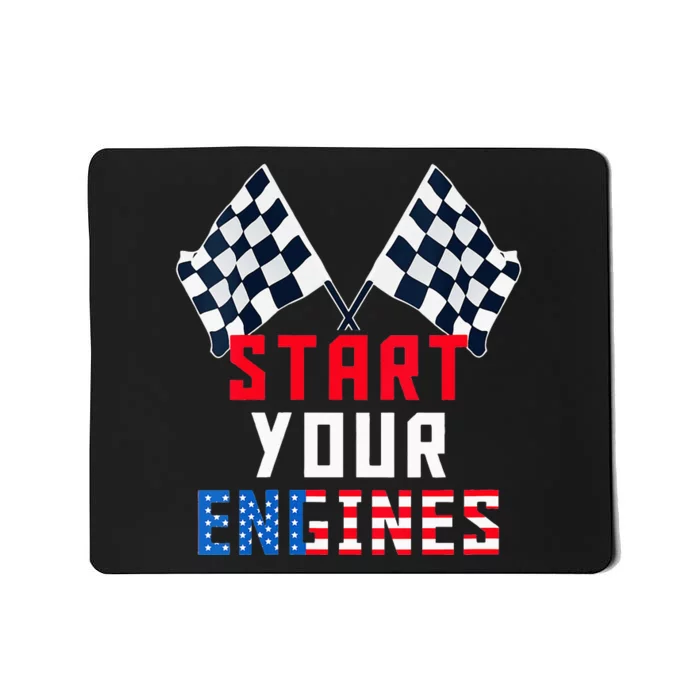 Start Your Engines Motorsport Car Drag Racing Mousepad