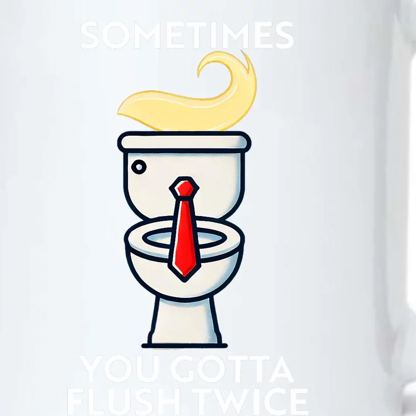 Sometime You Gotta Flush Twice Black Color Changing Mug