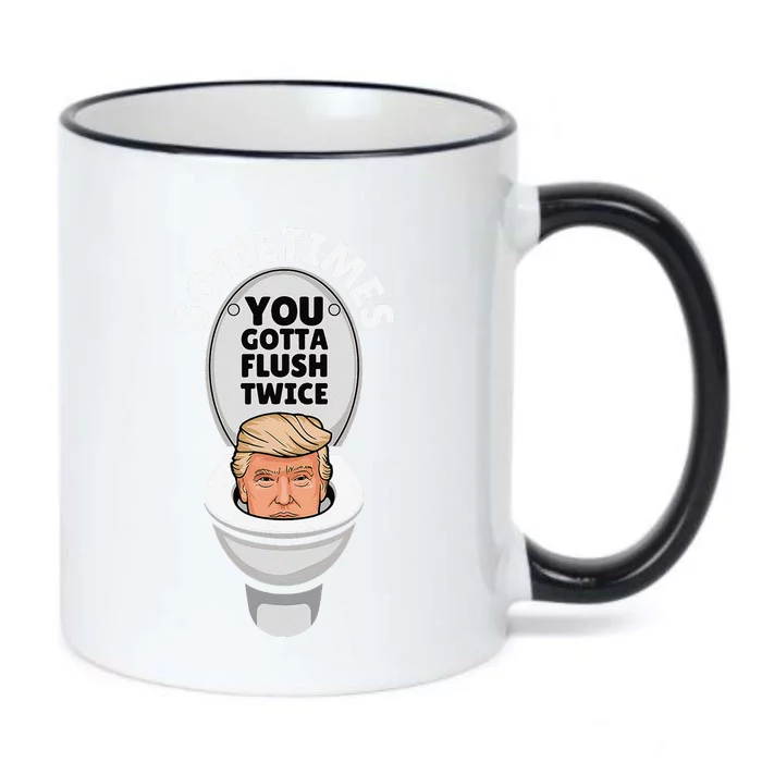 Sometime You Gotta Flush Twice Black Color Changing Mug