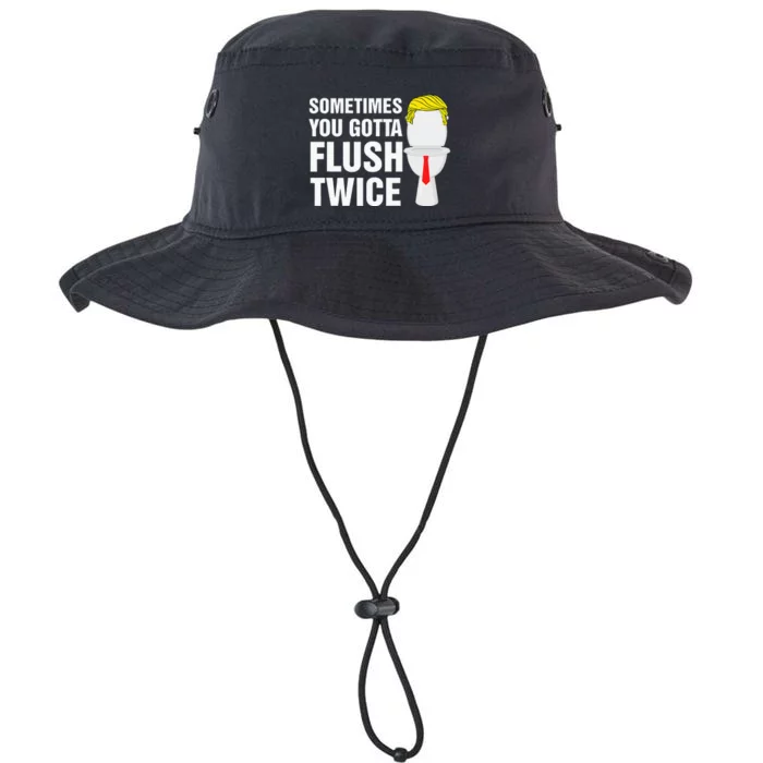 Sometimes You Gotta Flush Twice Funny Election 2024 Legacy Cool Fit Booney Bucket Hat