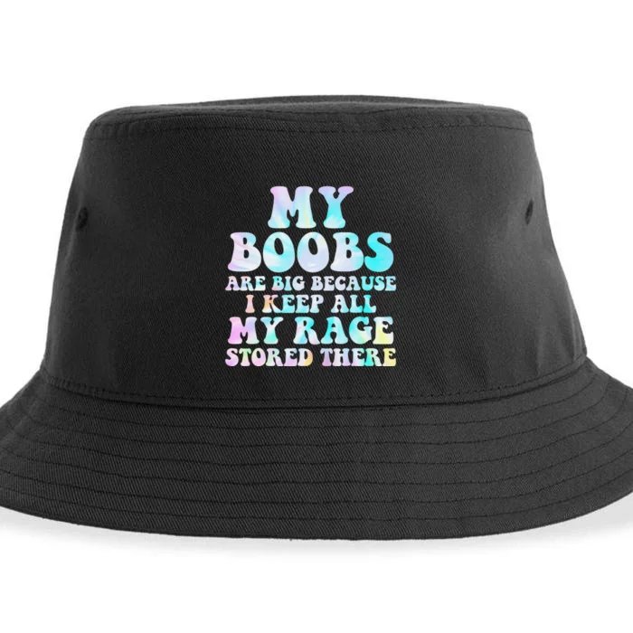 Sorry you had a bad day you can touch my boobs Sustainable Bucket Hat