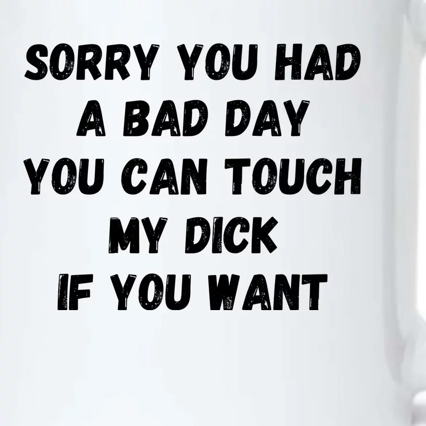 Sorry You Had A Bad Day You Can Touch My Dick If You Want Black Color Changing Mug