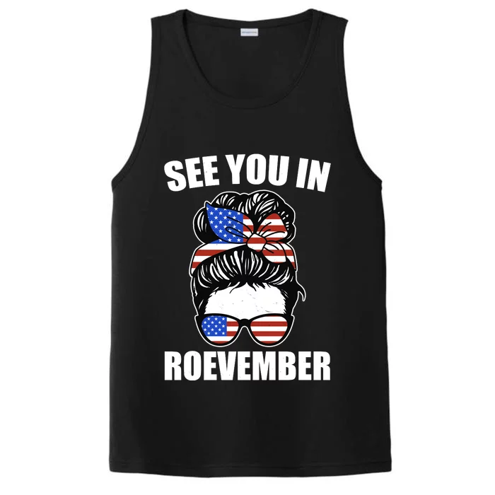 See You In Roevember Vote In November Performance Tank