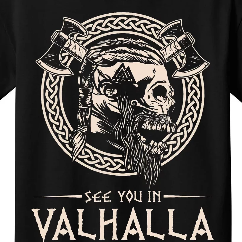 See You In Valhalla Viking Kids T-Shirt