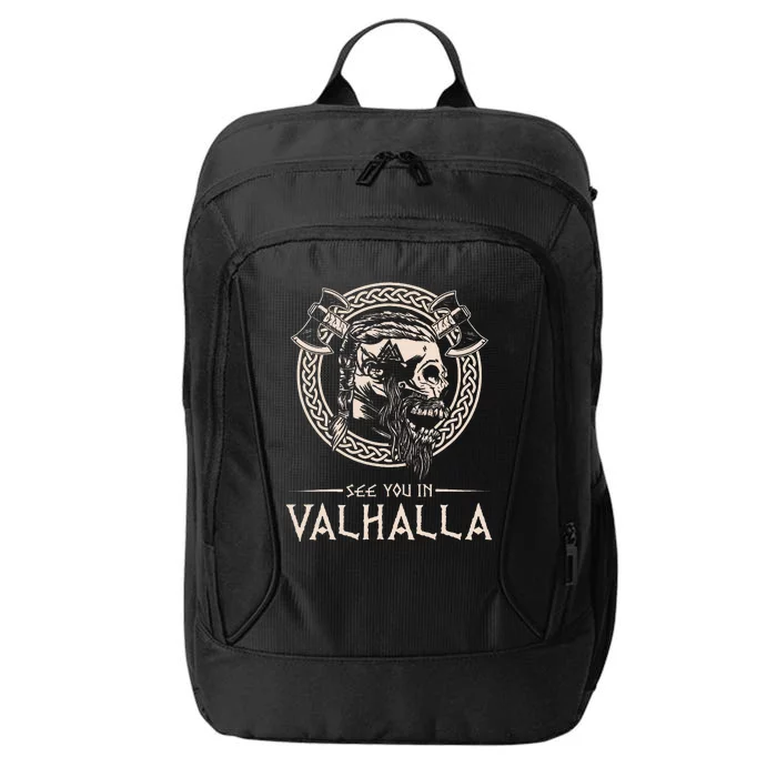 See You In Valhalla Viking City Backpack