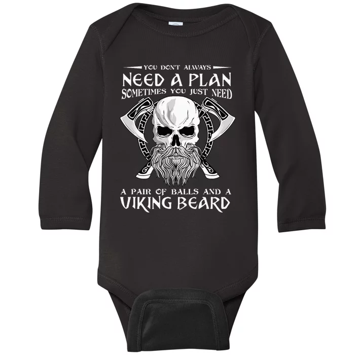 See You In Valhalla Until Valhalla Til Valhala Baby Long Sleeve Bodysuit