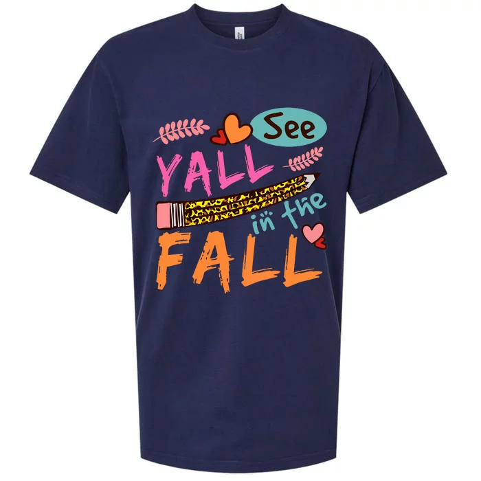 See Yall In The Fall Autumn Sueded Cloud Jersey T-Shirt