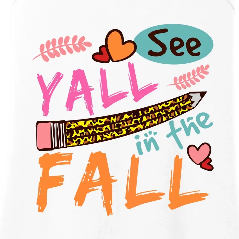 See Yall In The Fall Autumn Ladies Essential Tank