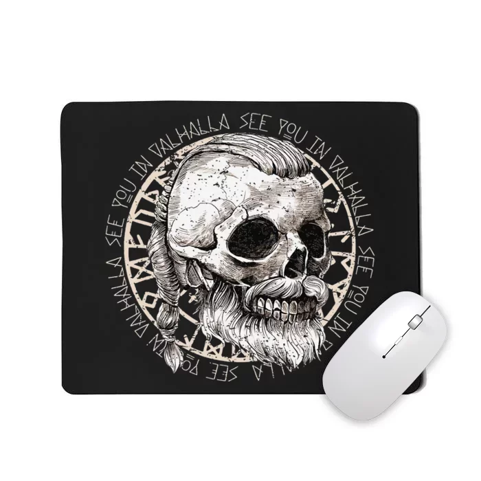 See You In Valhalla Viking Nordic Norse Mousepad