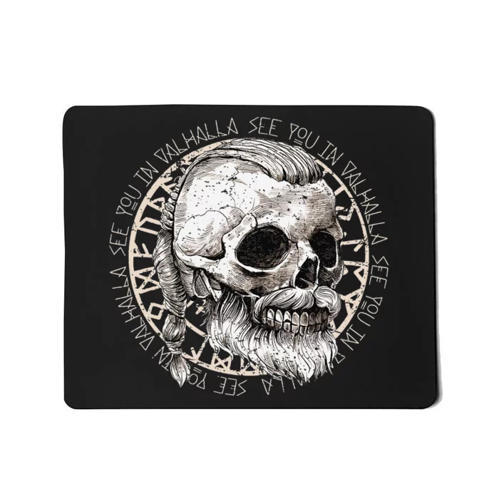 See You In Valhalla Viking Nordic Norse Mousepad