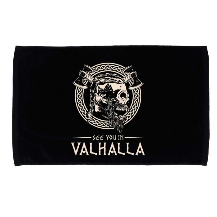 See You In Valhalla Viking Microfiber Hand Towel