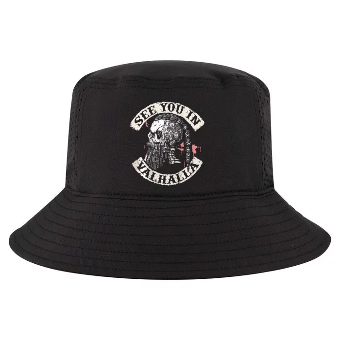 See You In Valhalla Skull Viking Cool Comfort Performance Bucket Hat