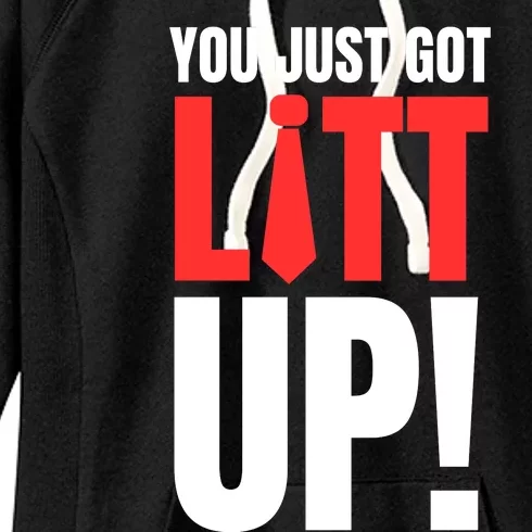 Suits You Just Got Litt Up! Funny Sayings Women's Fleece Hoodie