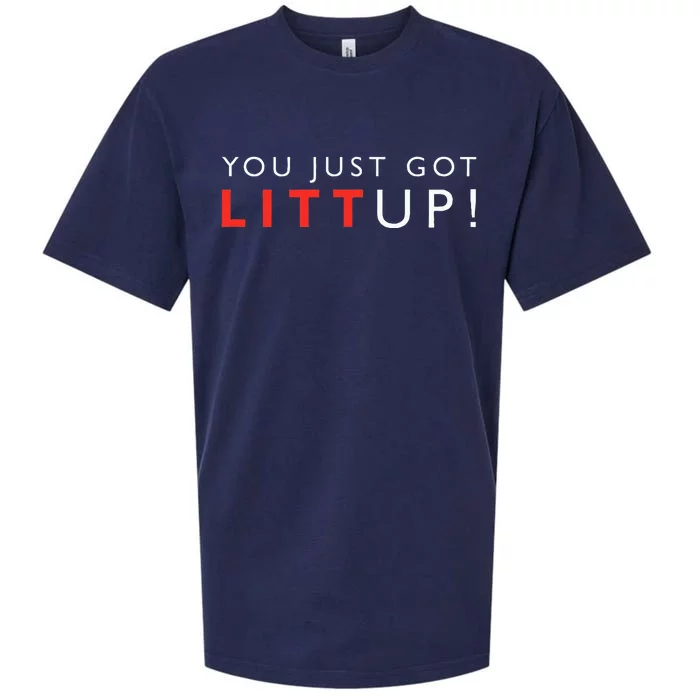 Suits You Just Got Litt Up Sueded Cloud Jersey T-Shirt