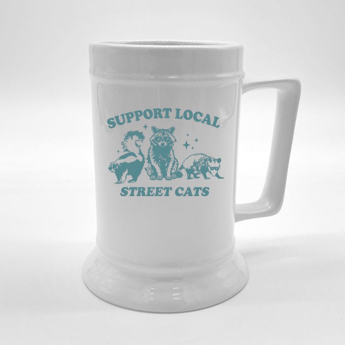 Support Your Local Street Front & Back Beer Stein