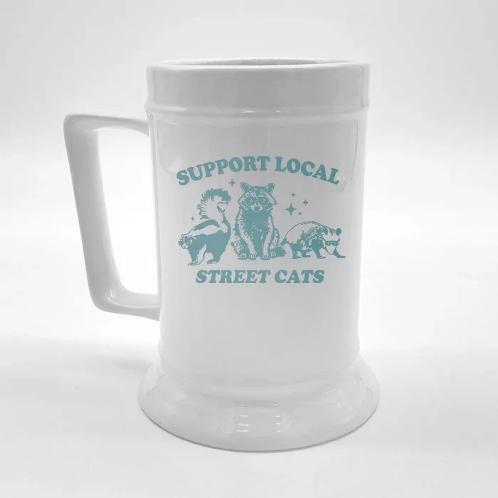 Support Your Local Street Front & Back Beer Stein