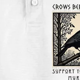 Support Your Local Murder Crows Before Bros Gothic Mystery L Dry Zone Grid Performance Polo