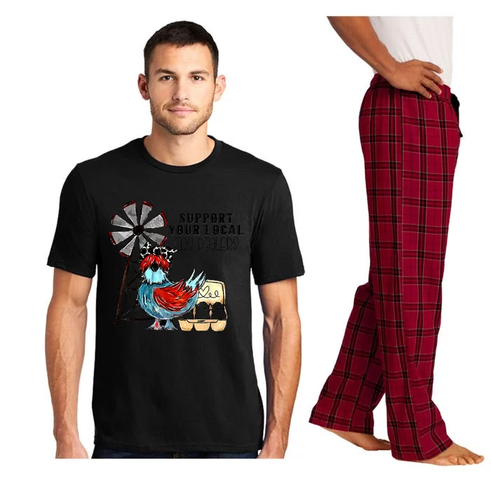 Support Your Local Egg Dealers Pajama Set