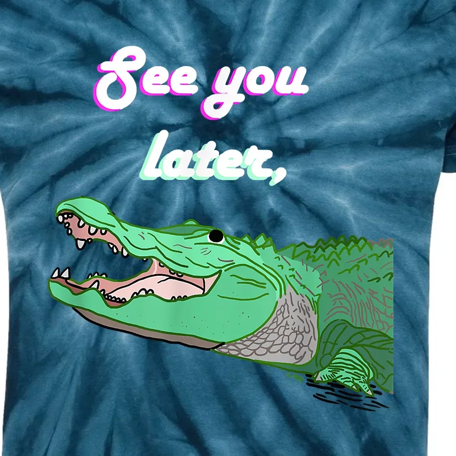 See You Later Alligator Kids Tie-Dye T-Shirt