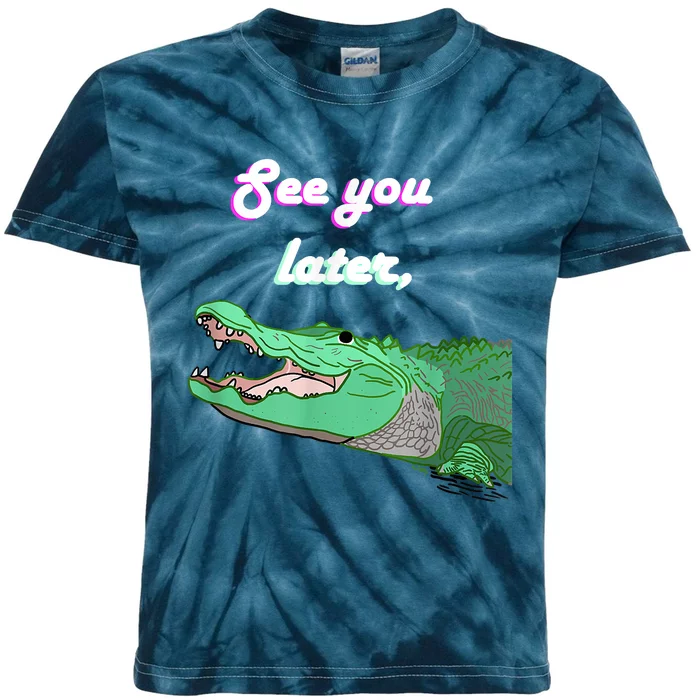 See You Later Alligator Kids Tie-Dye T-Shirt