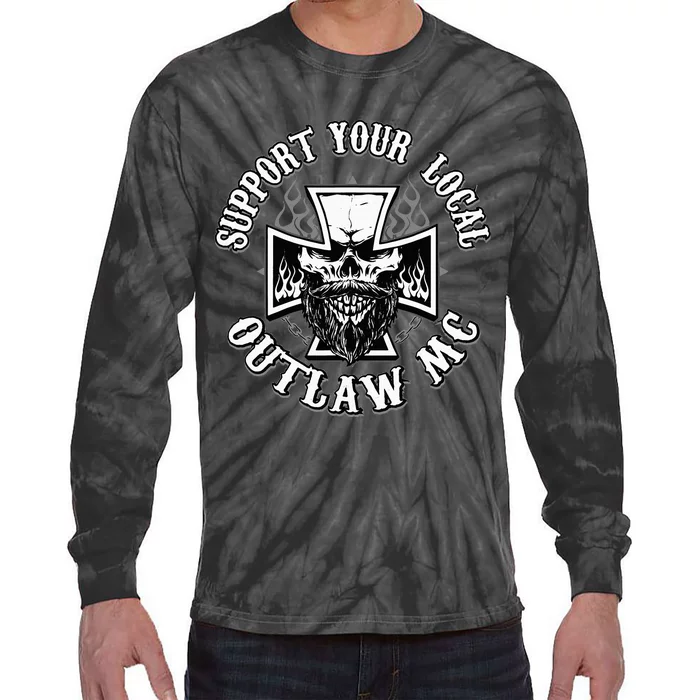 Support Your Local Outlaw 03 Tie-Dye Long Sleeve Shirt