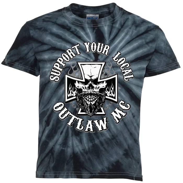 Support Your Local Outlaw 03 Kids Tie-Dye T-Shirt