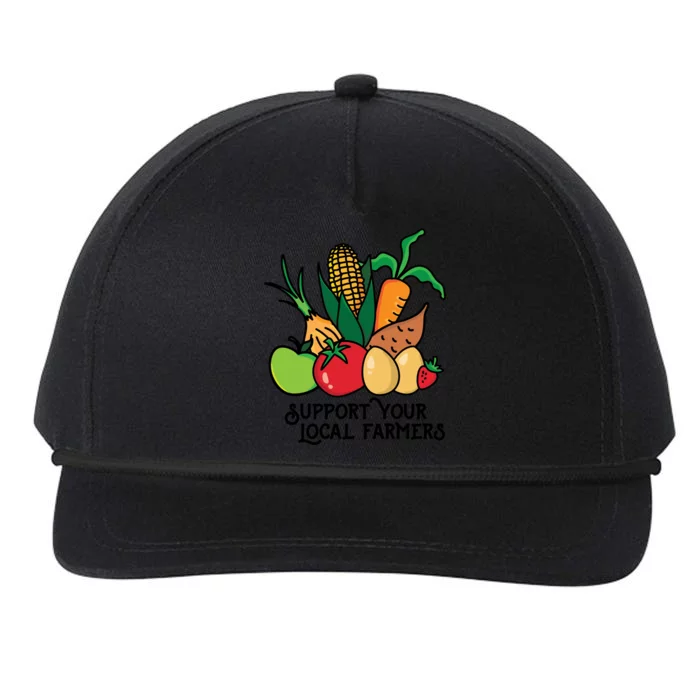 Support Your Local Farmers Snapback Five-Panel Rope Hat