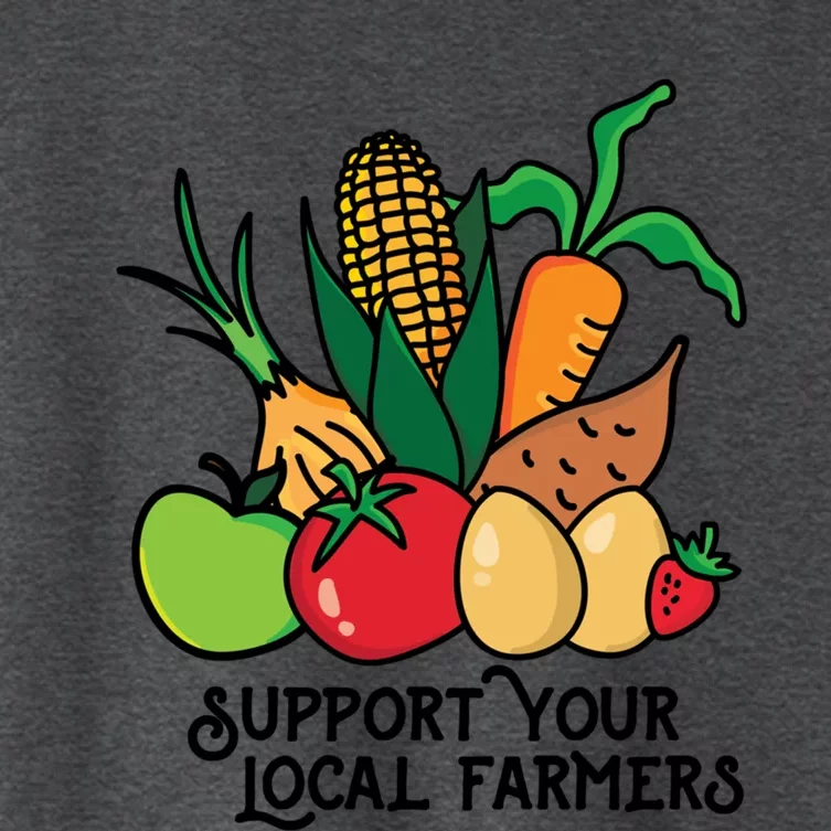 Support Your Local Farmers Women's Crop Top Tee