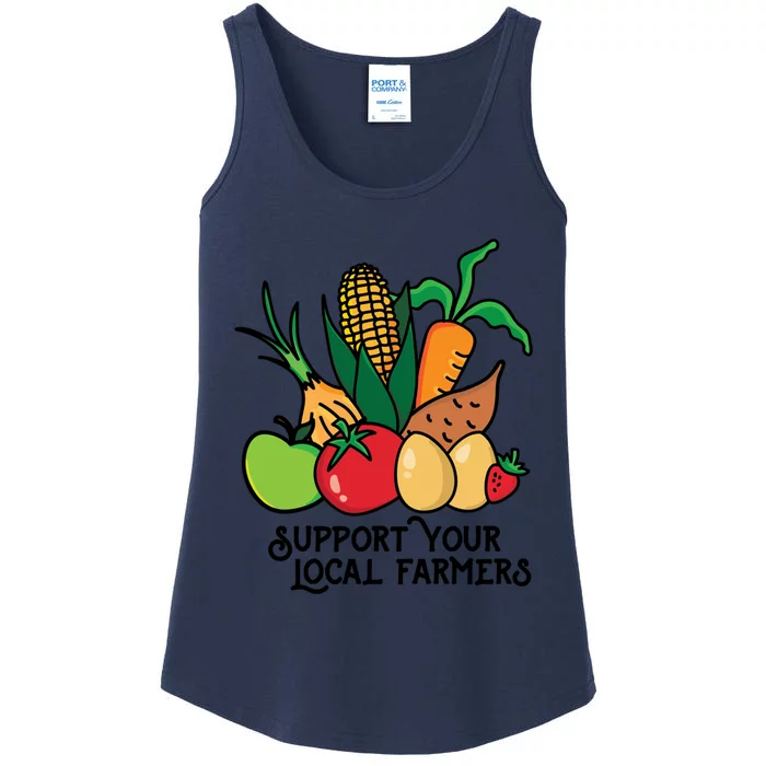 Support Your Local Farmers Ladies Essential Tank