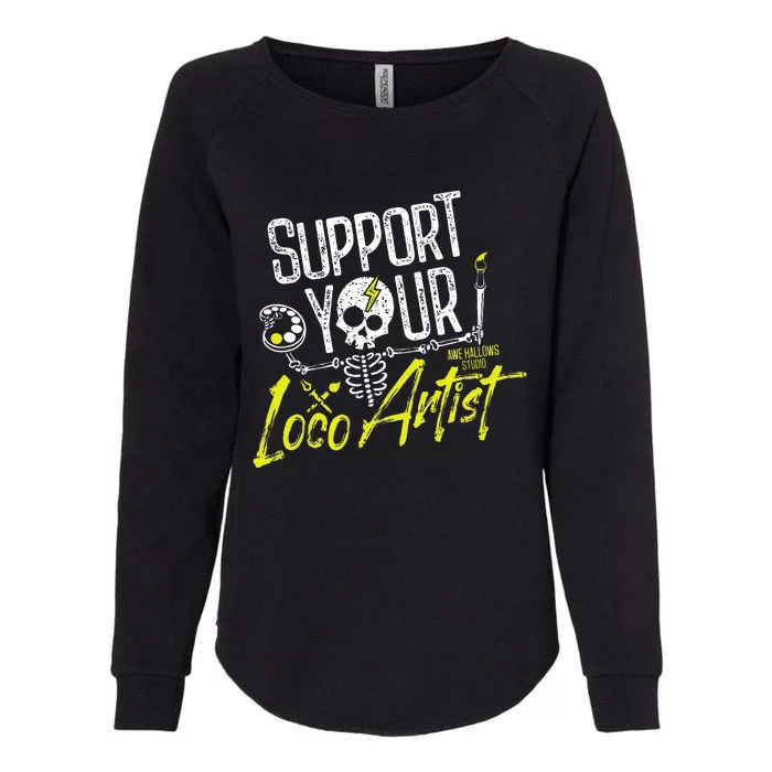 Support Your Loco Artist Womens California Wash Sweatshirt