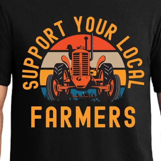 Support Your Local Farmers Farm And Ranch Life Tractor Pajama Set