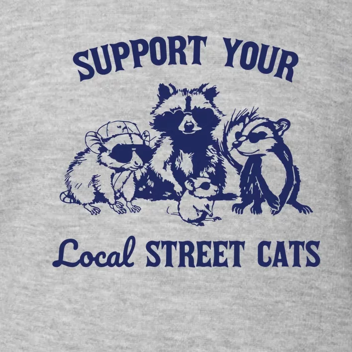 Support Your Local Street Retro Toddler Sweatshirt