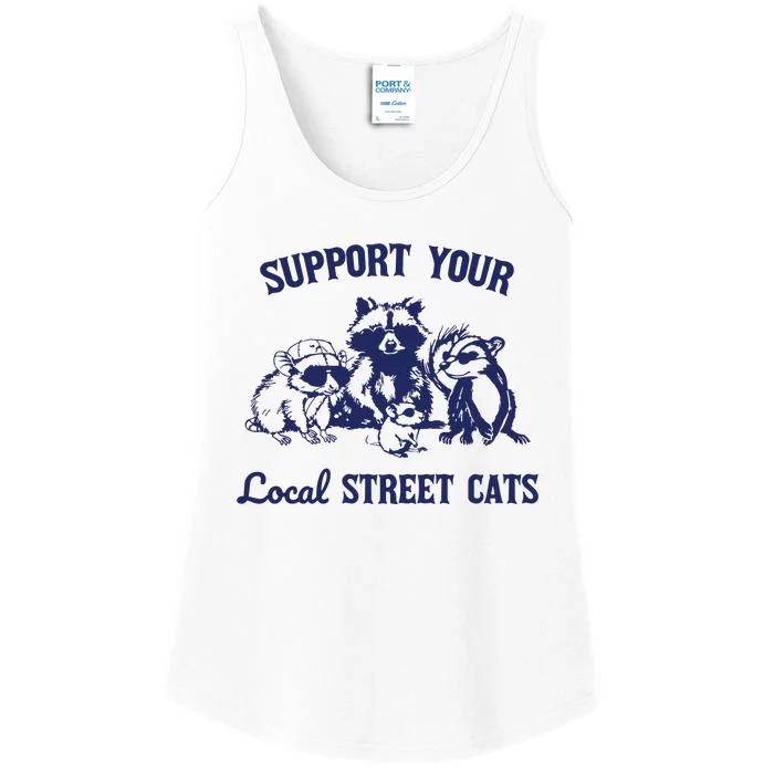 Support Your Local Street Retro Ladies Essential Tank