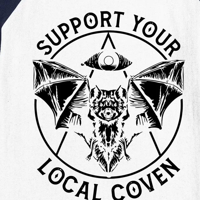 Support Your Local Coven Baseball Sleeve Shirt