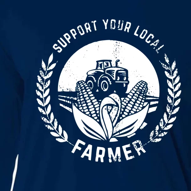 Support Your Local Farmer Cooling Performance Long Sleeve Crew