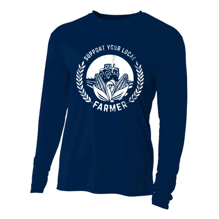 Support Your Local Farmer Cooling Performance Long Sleeve Crew