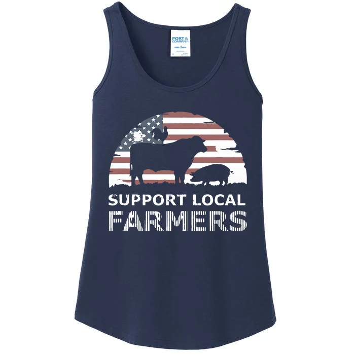 Support Your Local Farmers Pride Farm Country Ladies Essential Tank