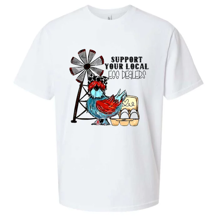 Support Your Local Egg Dealers Sueded Cloud Jersey T-Shirt