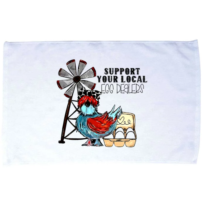 Support Your Local Egg Dealers Microfiber Hand Towel