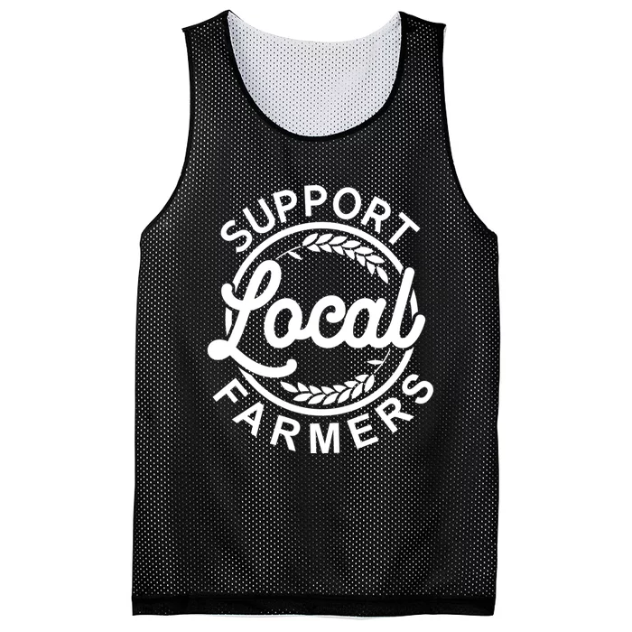 Support Your Local Farmer Grain Gift Mesh Reversible Basketball Jersey Tank