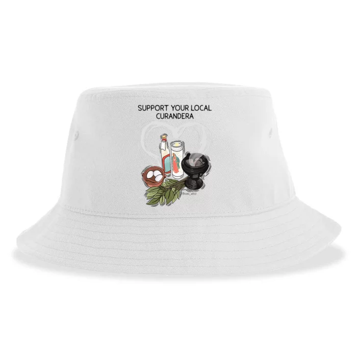 Support Your Local Curandera Sustainable Bucket Hat