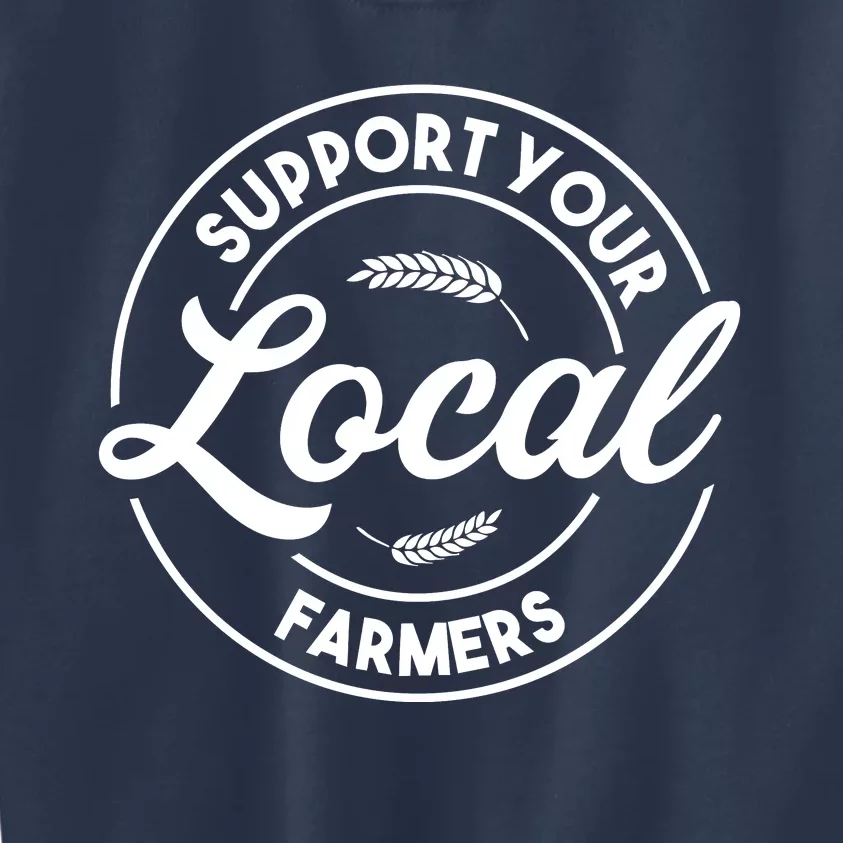 Support Your Local Farmer Kids Sweatshirt