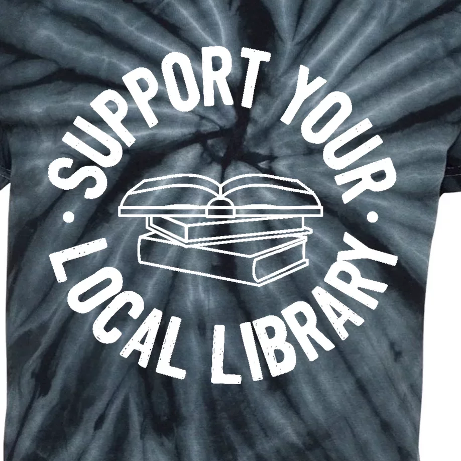 Support Your Local Library Kids Tie-Dye T-Shirt