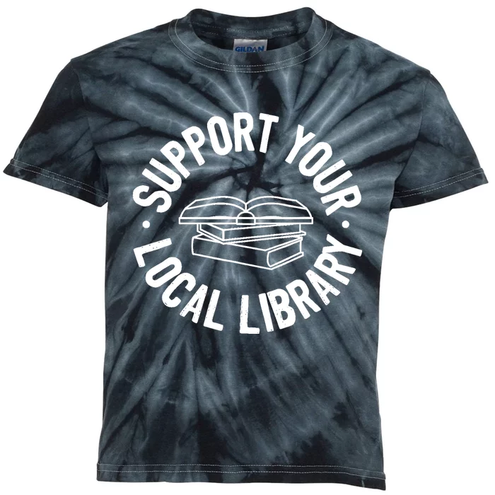 Support Your Local Library Kids Tie-Dye T-Shirt