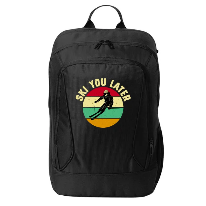 Ski You Later Funny Skiing City Backpack